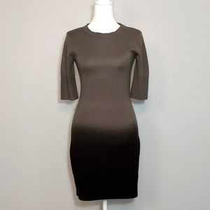 Ombre Bodycon Sweater Dress